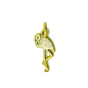 14K Flamingo Yellow Gold Pendant Charm